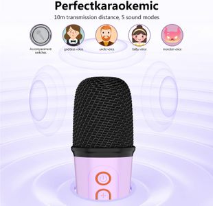 Onihan Kids Karaoke Machine – Portable Bluetooth, Purple