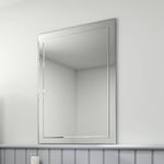 iBathUK 650x900mm Rectangular Bathroom Mirror, Wall Mounted Frameless Glass Wall Mirror for Bathroom