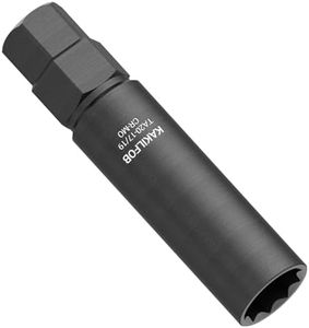 KAKILFOB 10 Spline Lug Nut Socket, Replacement for TA20-17/19, Compatible with Bimecc 10 Spline Lug Key, for Removing 10 Point Lug Nut Key for Truck Large SUV with 13/16 and 7/8 Hex Drive, CR-MO