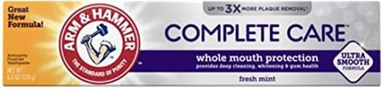 Arm & Hammer Complete Care Stain Defense Fluoride Anticavity Toothpaste, 6 Oz (Pack of 6)