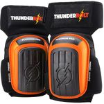 Thunderbolt Knee Pads for Men for Construction Gardening Flooring Roofing Heavy Duty Comfortable Gel Thick Foam Cushion with Adjustable Non-Slip Straps