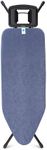 Brabantia Size C Ironing Board (49x18 in) 7 Height Options, Solid Steam Iron Rest Holder (Denim Blue) Non-Slip Feet, Anti-Collapse Child Locks