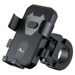 Kratos Mobile Holder for Bike with One-Touch Lock, 360° Rotating Adjustable Phone Mount for Bike Handlebar, Heavy Duty Shockproof Mobile Stand for Motorcycles, Universal Anti-Slip Bike Mobile Holder