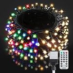 BlcTec Christmas Lights 300 LED 108FT Color Changing Christmas Tree Lights with Warm White & Multicolor, 11 Modes, Waterproof and Connectable Christmas String Lights with Remote for Xmas Decorations