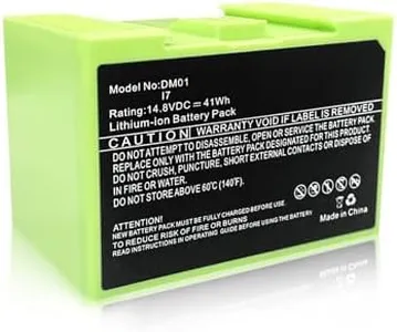 1 Pask ABL-D1 14.8V 41Wh Replacement Battery Suitable for iRobot Roomba i7 i7+i7Plus 7150 7558 i3 i3+ i3Plus 3150 3158 i4 i4+ i4Plus i8 i8+ 8550 e5 5150 e6 6198 2770mAh Roomba Battery Replacement