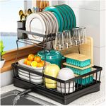 StowBin 2 Tier Dish Drainer Rack - 