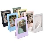 HIYQIN 7 Pack - Mini Frames for Instax Photos, 2x3 Photo Frames Compatible with Fujifilm Instax Mini 12/11/9/8/25/40/50/90/EVO - Polaroid Instax Mini 12 Film Frames - Colorful