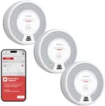 X-Sense Smart Smoke Detector Carbon Monoxide Detector Combo with No Fee App Notification, Replaceable Battery Powered Smoke Detector and Carbon Monoxide Detector, SC06-WX, 3-Pack