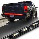 OPT7 60" Redline Parlux Standard LED Tailgate Light Bar w/Red Turn Signal, IP67 Weatherproof Rigid Aluminum Frame Light Strip for Trucks - No-Drill Install - Full Functions Reverse Brake Running