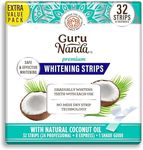 GuruNanda Teeth Whitening Strips - 16-Day Treatment with Non-Slip, Dry Strip Technology - Whitening Designed with Care for a Brighter Smile