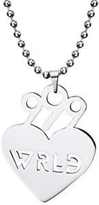COMTRUDE 999 Necklace Premium Stainless Steel Pendant Perfect Gifts for Young Singer Fans Silver
