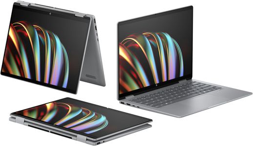 HP Envy x360 14” 2-in-1 Laptop – Intel Core Ultra 7, 16GB RAM, 512GB SSD, Touchscreen, Silver