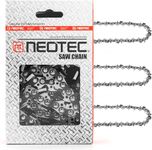 NEO-TEC 16 Inch Chainsaw Chain 3 Pack - S56 - .050" Gauge, 3/8" Low Profile Pitch, 56 Drive Links Compatible with Echo, Shindaiwa, Craftsman, Poulan, Ryobi, Greenworks and More