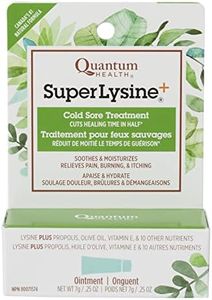 Quantum SuperLysine+ Cold Sore Treatment Ointment|Relieves Pain, Burning, and Itching|Cuts Healing Time in Half|0.25 Ounce