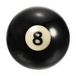 PATIKIL 2-1/16" #8 Ball Billiard Replacement Ball, Pool Table Ball Pool Ball Standard Regulation Size for Billiard Room Game Room, Black