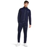 Under Armour Mens Knit Tracksuit Set Track Jacket Pants Midnight Navy XL