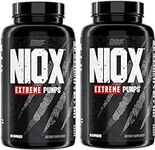 Nutrex Research NIOX Extreme Pumps - 180-Count Pre-Workout Pump Supplement with Arginine Nitrate, Vitamin C, AstraGin for Muscle Pump, Vascularity, Endurance, NO3-T