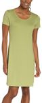 Nautica Women's Short Sleeve Chemise - Green - X-Large