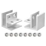 uxcell 90 Degree Glass Clamp, 2pcs 
