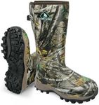 Obcursco 400g Insulation Rubber Hunting Boots for Men, Insulated Waterproof 6mm Neoprene Boot for Hunting (Camo), Camo, 7