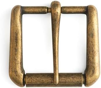 Tandy Leather Solid Antique Brass 1-1/2" Napa Roller Buckle 1643-09