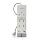 Belkin 8-Outlet Conserve Switch Surge Protector with 4-Foot Cord and Remote, F7C01008q