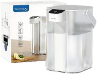 Waterdrop Electric Water Filter Pitcher, Rechargeable Water Dispenser, Instant 15-Cup Countertop Purifier, NSF/ANSI 401&53&42&372, Reduce PFAS, Lead, Chlorine, White, with 1 Filter, Does not Lower TDS