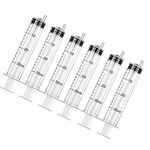 6 Packs Plastic Syringe with Measurement, No Needle Suitable for Scientific Labs, Measuring, Watering, Refilling (30ml)