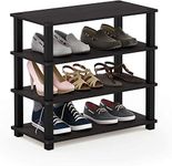 STAR WORK Shoe Rack For Home | Wooden Particle Footwear Stand and Shelves | Floor Standing 4 Tier Shoes Shelf | All Weatherproof | Indoor Outdoor | (Size-56.5(H) X59.5(L) X29.5(W) Cms)