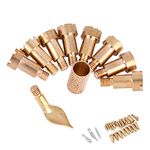 23PCS Wood Burning Kit Soldering Iron Craft Brass Pen Tips Set Stencil Pyrography Working Carving Tool