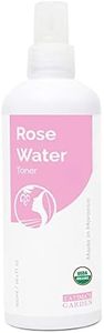 Fatima's Garden Rose Water Spray mist Toner for face, hair body, by, food grade, 100% pure Certified Organic by Ecocert, Skin Reviving Soothing Hydrating Natural Vegan, Cruelty-Free - 10.1Fl Oz