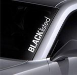 Blacklisted Windshield Sticker Banner Vinyl Decal Car Bumper Sticker Fits Mazda BMW