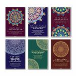 ArtinKart Combo Set of 6 Sanskrit Mantra Theme Motivational Wall Posters | Positive Inspirational Mantras Quotes for Home Office (8x12 inches, Multicolor, 6 Prints Set, Unframed)