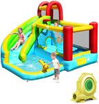 HONEY JOY Inflatable Water Slide, 6