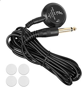 Guitar Pickup with Volume Control, Piezo Contact Microphone Transducer for Guitar, Mandolin, Banjo, Cello, Kalimba, Harp and Other Stringed Instrument