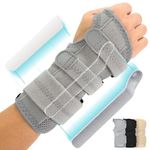 Vive Carpal Tunnel Wrist Brace (Left & Right) - Arm Compression Hand Support Splint - for Men, Women, Kids, Bowling, Tendonitis, Arthritis, Athletic Pain, Sports, Golf - Universal Adjustable Fit
