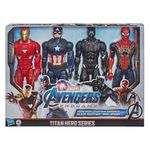 Hasbro Marvel Avengers: Endgame Titan Hero Series Action Figure 4 Pack, Black