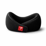 Trajectory Travel Neck Pillow Memory Foam for Sleeping in Airplane Flight, Cab, Car, Train, Bus for Men and Women Black (As seen on Shark Tank)