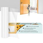 SYCSUNEX Upgraded Door Protector from Dog Cat scratchingDoor Scratch Protector, Protect Your Door, Furniture and Wall with Clear Premium Heavy Duty Door Cover Scratch Shield