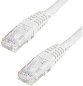 StarTech.com Cat6 Ethernet Cable - 25 ft - White - Patch Cable - Molded Cat6 Cable - Long Network Cable - Ethernet Cord - Cat 6 Cable - 25ft (C6PATCH25WH)