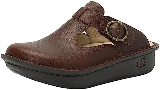 Alegria by PG Lite Women's Clog Health Care Professional Shoe, Chestnut, 9