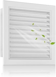 12" X 12" Aluminum Gable Vent, Ultra-Durable Shed Vents with Screen, Stylish Design Return Air Grill, Enhanced Airflow & Reduce Room Temperature, Perfect for Houses, Attics, And Exterior Walls (White)