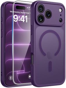 FNTCASE for iPhone 17 Pro Case, Fit for Magsafe, Screen Protector, Purple