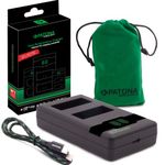 PATONA NP-W126s NP-W126 - PD Performance Battery Charger (1000mA) USB-C Mini Dual LCD - PD/QC Compatible (161957)