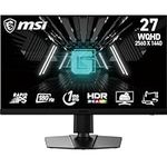 MSI G272QPF 27 Inch WQHD Gaming Monitor - 2560 x 1440 Rapid IPS Panel, 170 Hz / 1ms GtG, 120.22% sRGB Colour Gamut, G-SYNC compatible - DP 1.2a, HDMI 2.0b CEC, Anti-Flicker, Less Blue light, Black