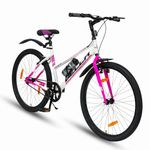 VESCO Bella 26T Ladies Cycle for Women | Single Speed | Rigid Fork | Frame 16 Inch | Ideal for 13+ Years Girls City Bike (Pink)