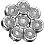 Lovcoyo Shaver Heads Replacement, 8D Blade Replacement Heads, Universal Replacement Blade Head Shaver for Men, Silver, 56.0 grams