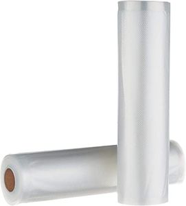 Amazon Basics - 2 rollos para sellar al vacío, Reutilizable, 22 cm x 500 cm