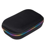 ZIPIT Black & Rainbow Pencil Box | Pencil Case for Girls | Organizer Pencil Bag | Large Capcity Pencil Pouch