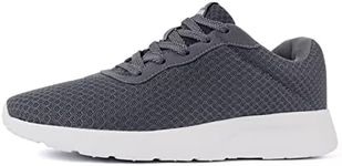 MAIITRIP Mens Slip on Walking Shoes,Ultra Lightweight Breathable Tennis Running Shoes Mesh Non-Slip Casual Comfortable Fashion Sneakers Work Gym Workout Athletic Sport Cuhioning Trainers, Dark Grey, 10